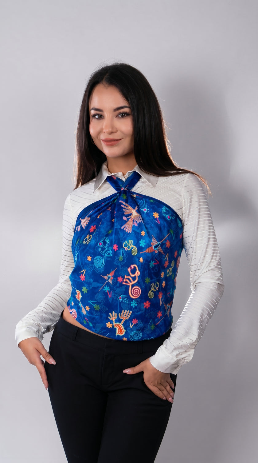 PAÑOLETA NAZCA AZUL