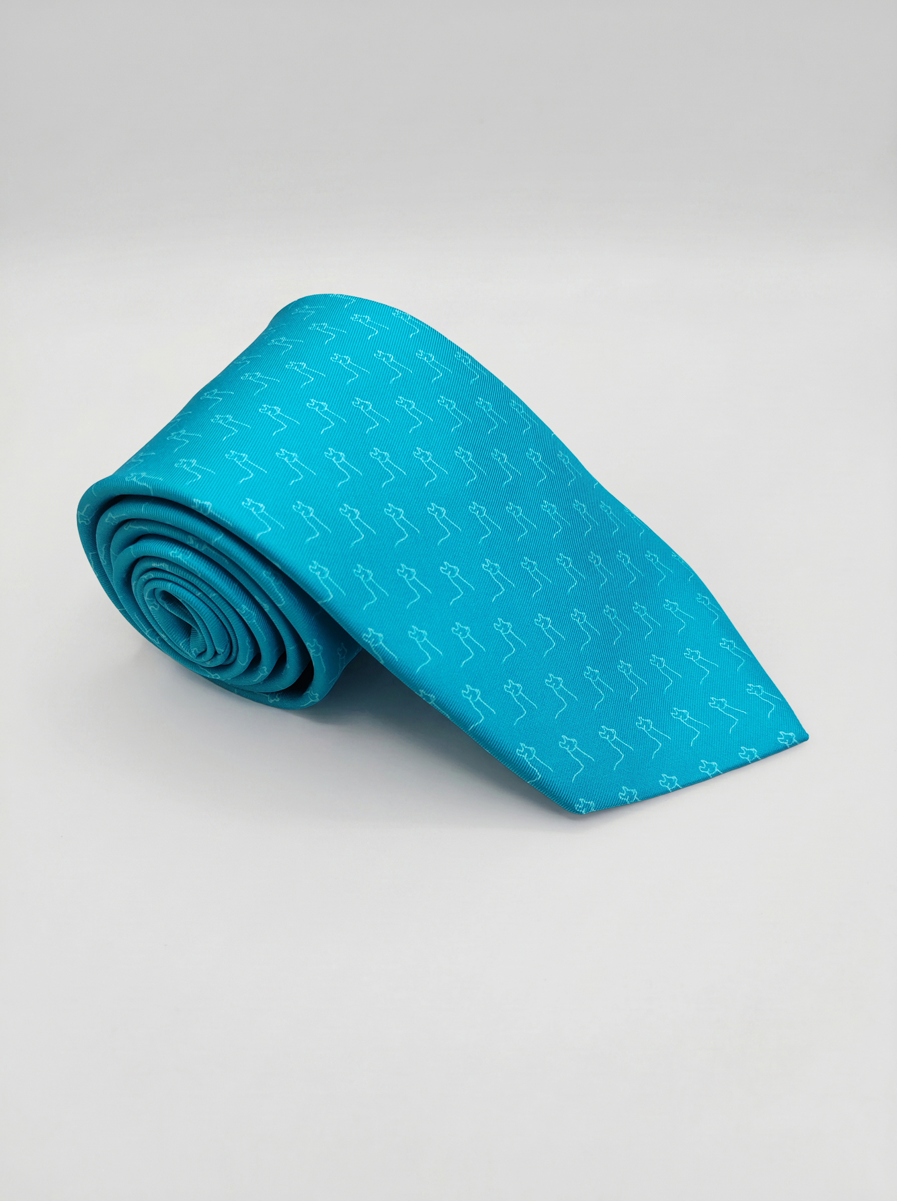 CORBATA 3LLAMA TURQUESA