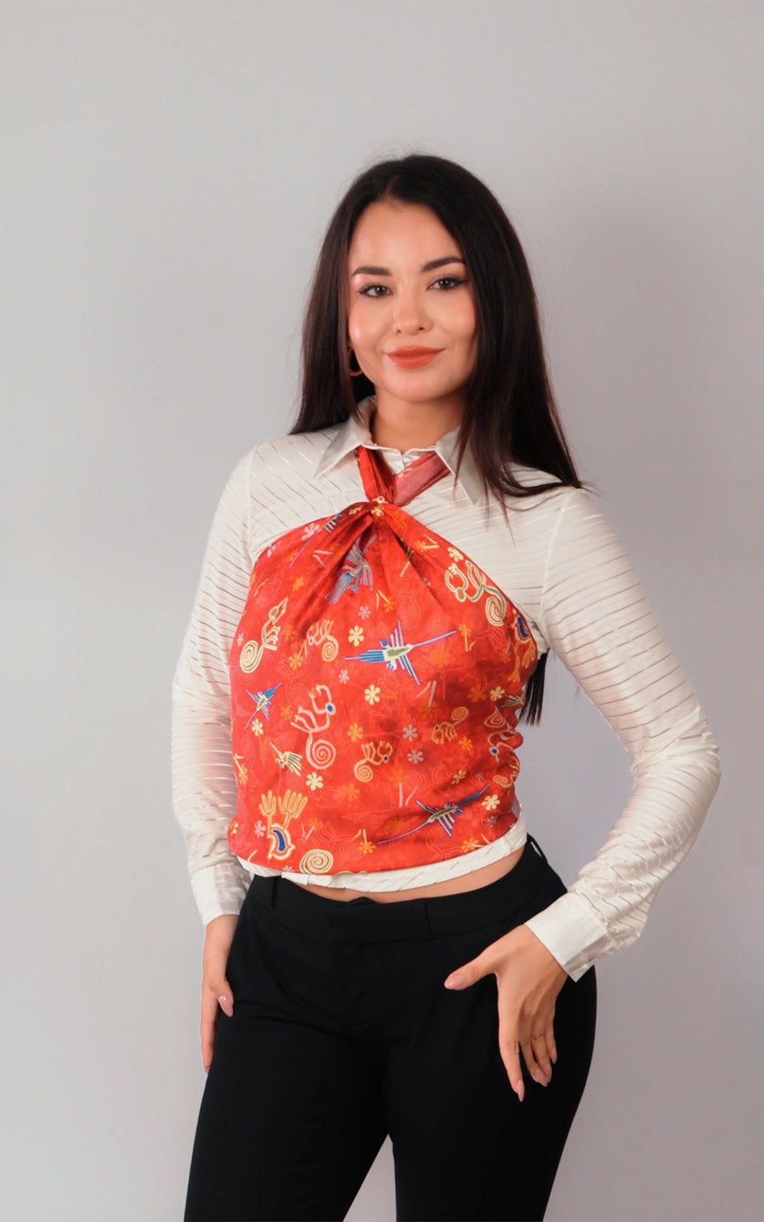 PAÑOLETA NAZCA ROJO