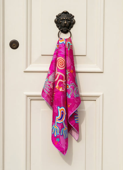 PAÑUELO NAZCA ROSADO