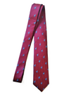 CORBATA WOVEN LLAMA ROJO TORNASOL