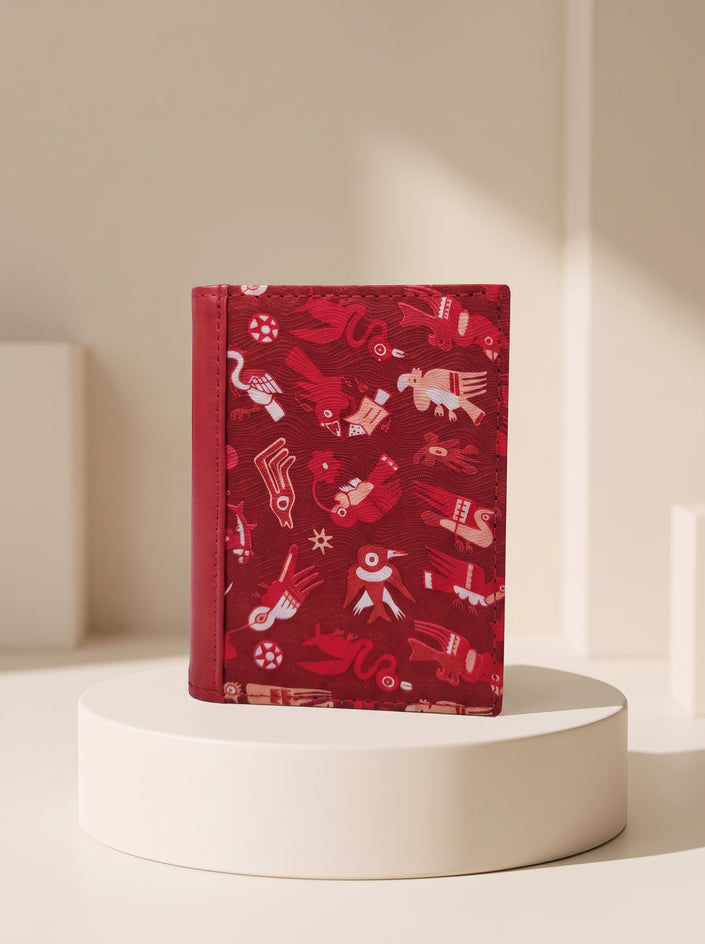 CARTERA TARJETERO CNAZCA ROJO
