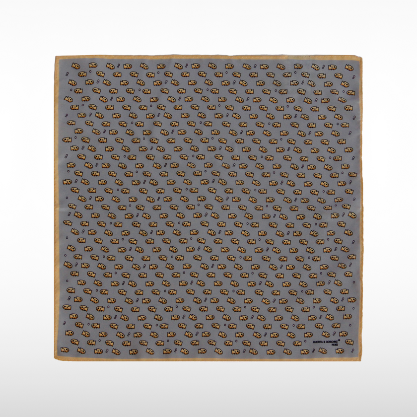 PAÑUELO HOMBRE PEZ CHAN CHAN GRIS