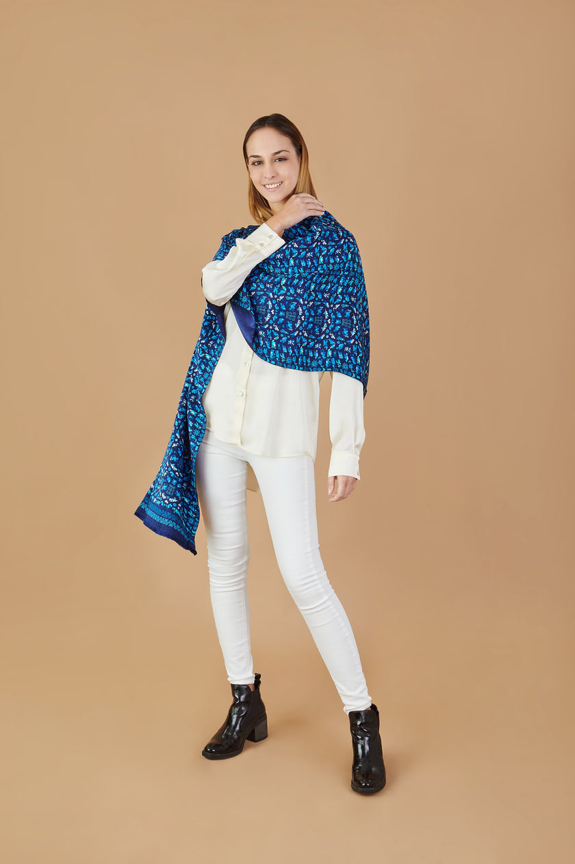 CHAL DOBLE NAZCA AZUL