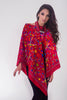 PONCHO C/CUELLO NAZCA ROJO