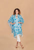 PONCHO CHIFFON AYACUCHO TURQUESA