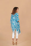 PONCHO CHIFFON AYACUCHO TURQUESA