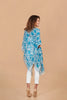 PONCHO CHIFFON AYACUCHO TURQUESA