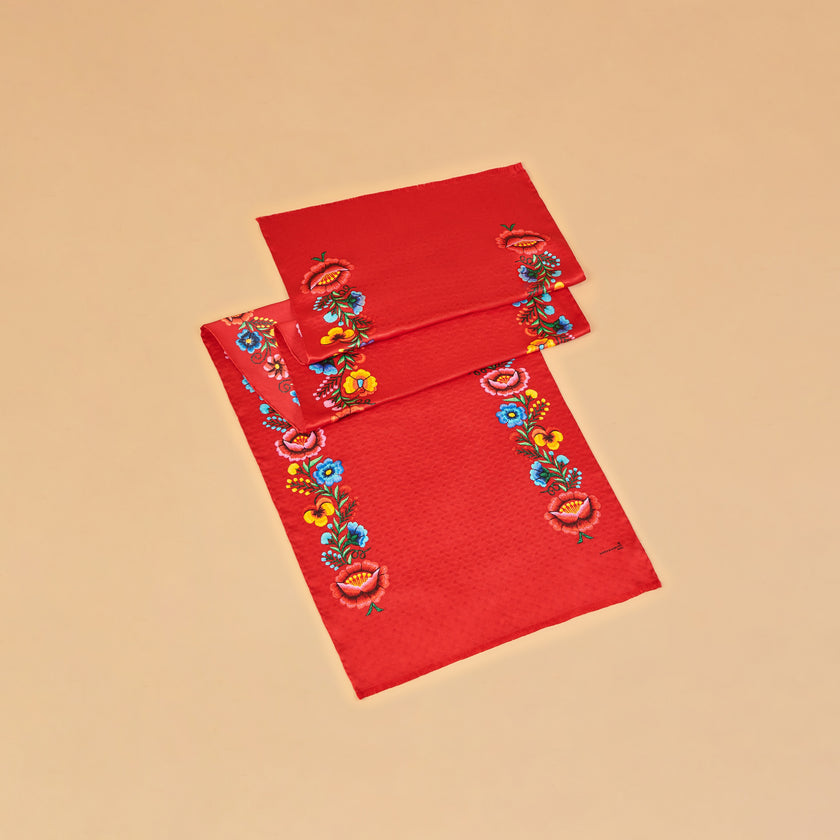 CHAL FLOR ANDINA ROJO