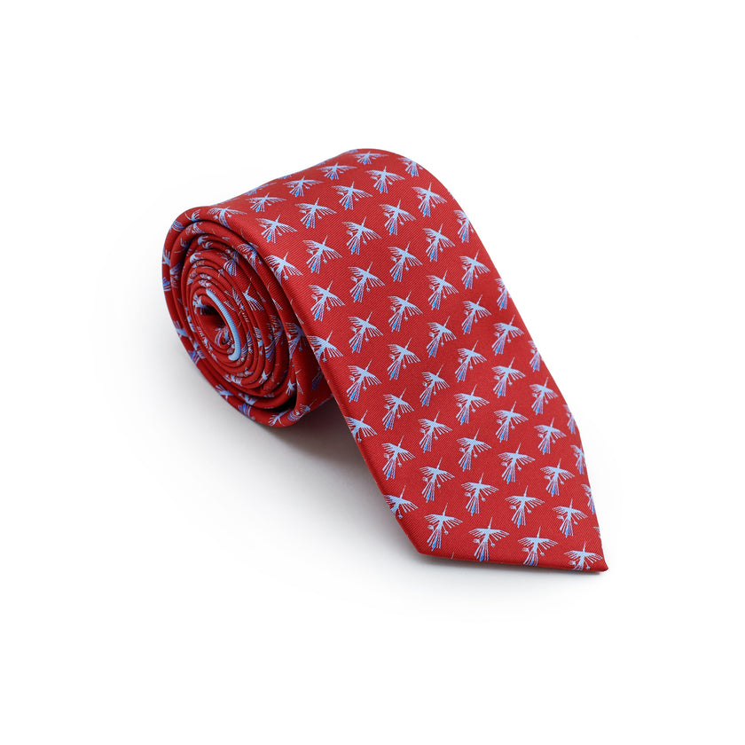 CORBATA PAJARO NAZCA ROJO