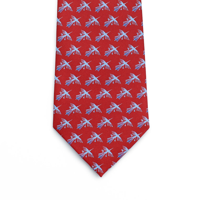 CORBATA PAJARO NAZCA ROJO