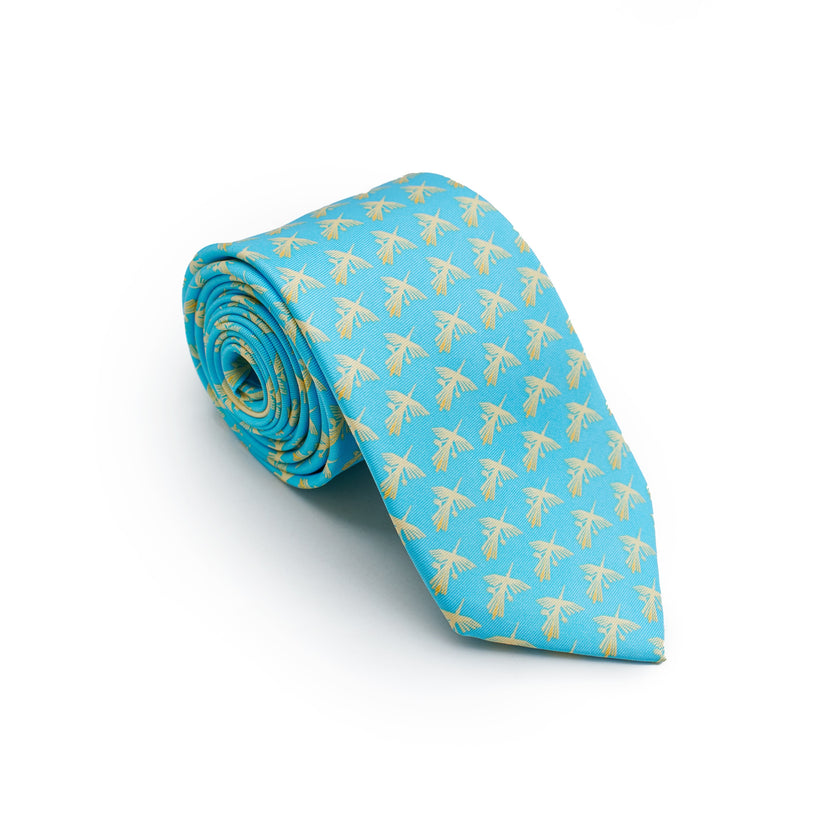 CORBATA PAJARO NAZCA TURQUESA