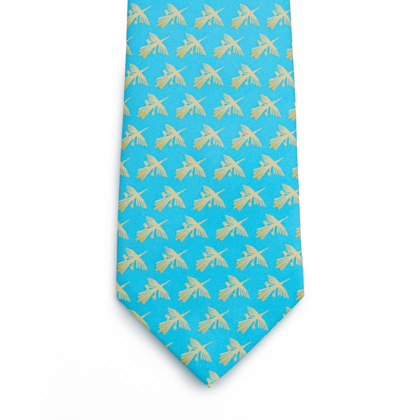 CORBATA PAJARO NAZCA TURQUESA