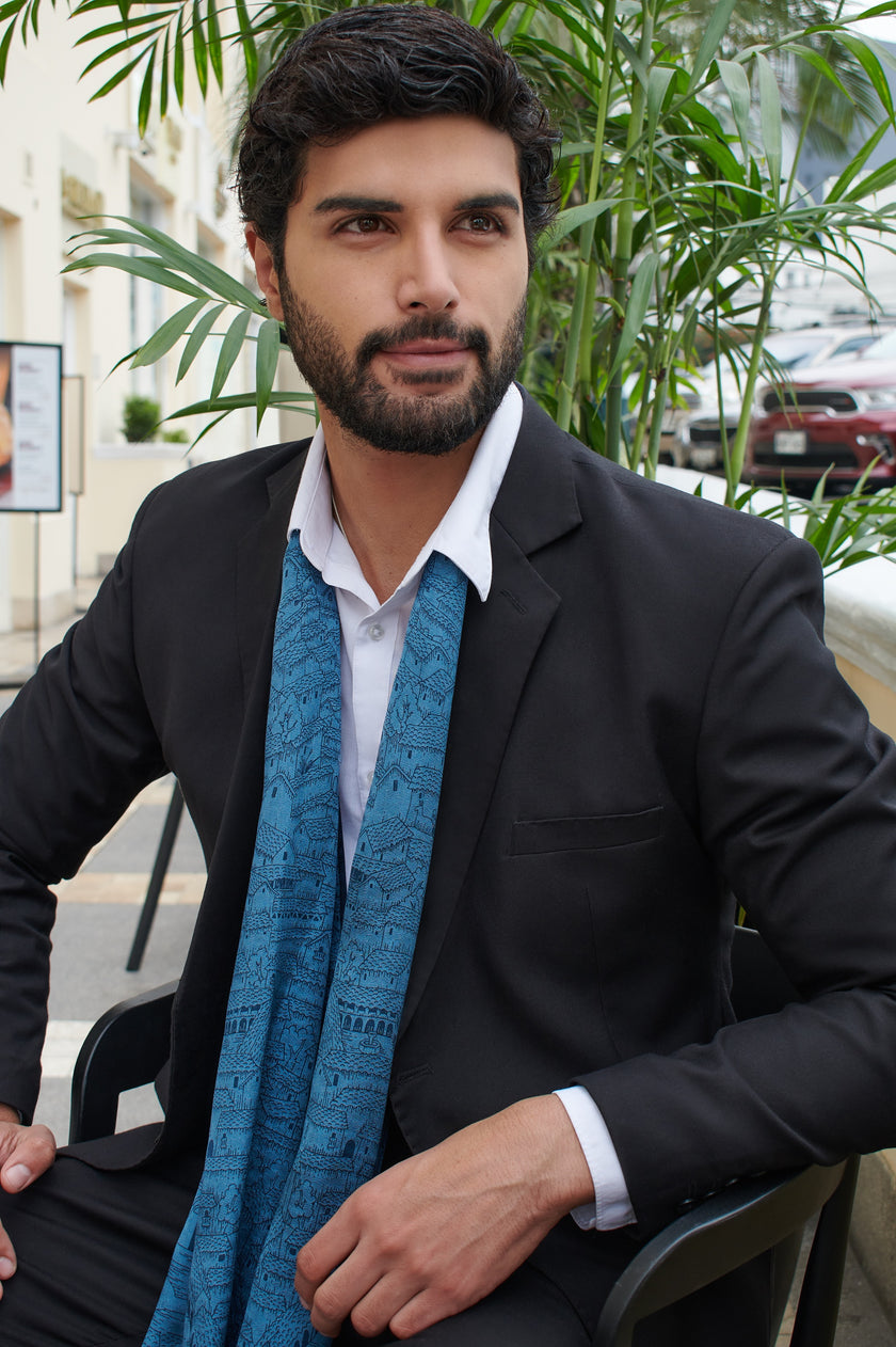 CHAL CALLES DE CUSCO AZUL ACERO