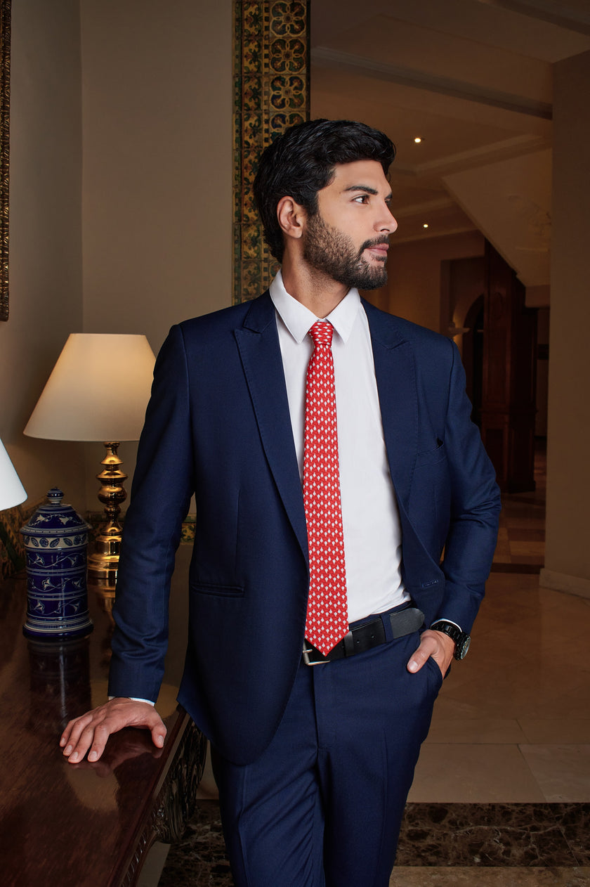 CORBATA ARIBALO ROJO