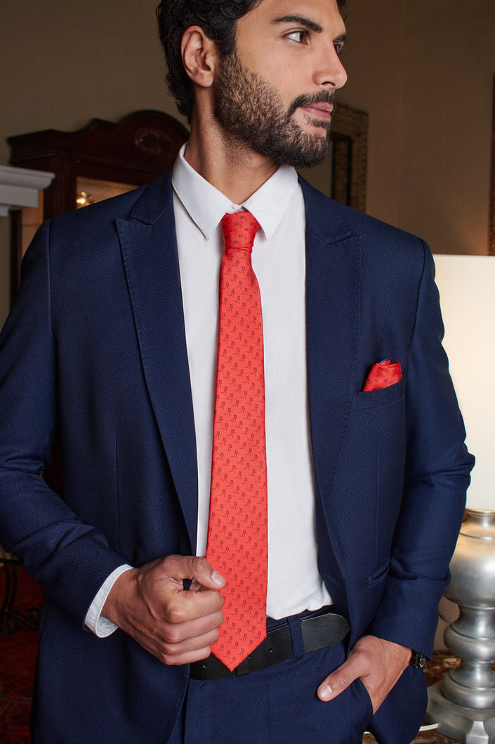 PAÑUELO HOMBRE 4LLAMA ROJO