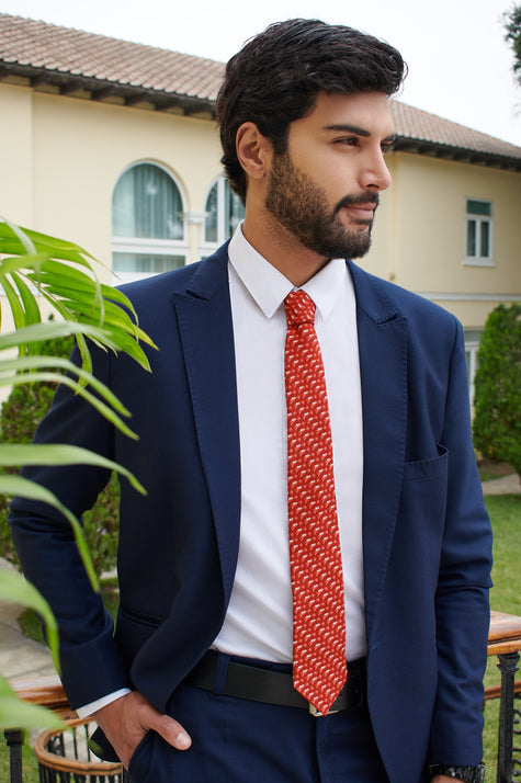 CORBATA COLIBRI NAZCA ROJO