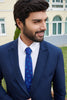 CORBATA WOVEN LLAMA AZUL