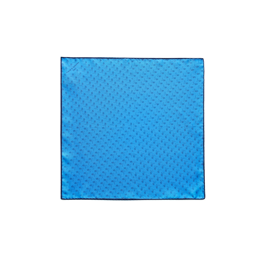 PAÑUELO HOMBRE 4LLAMA AZUL