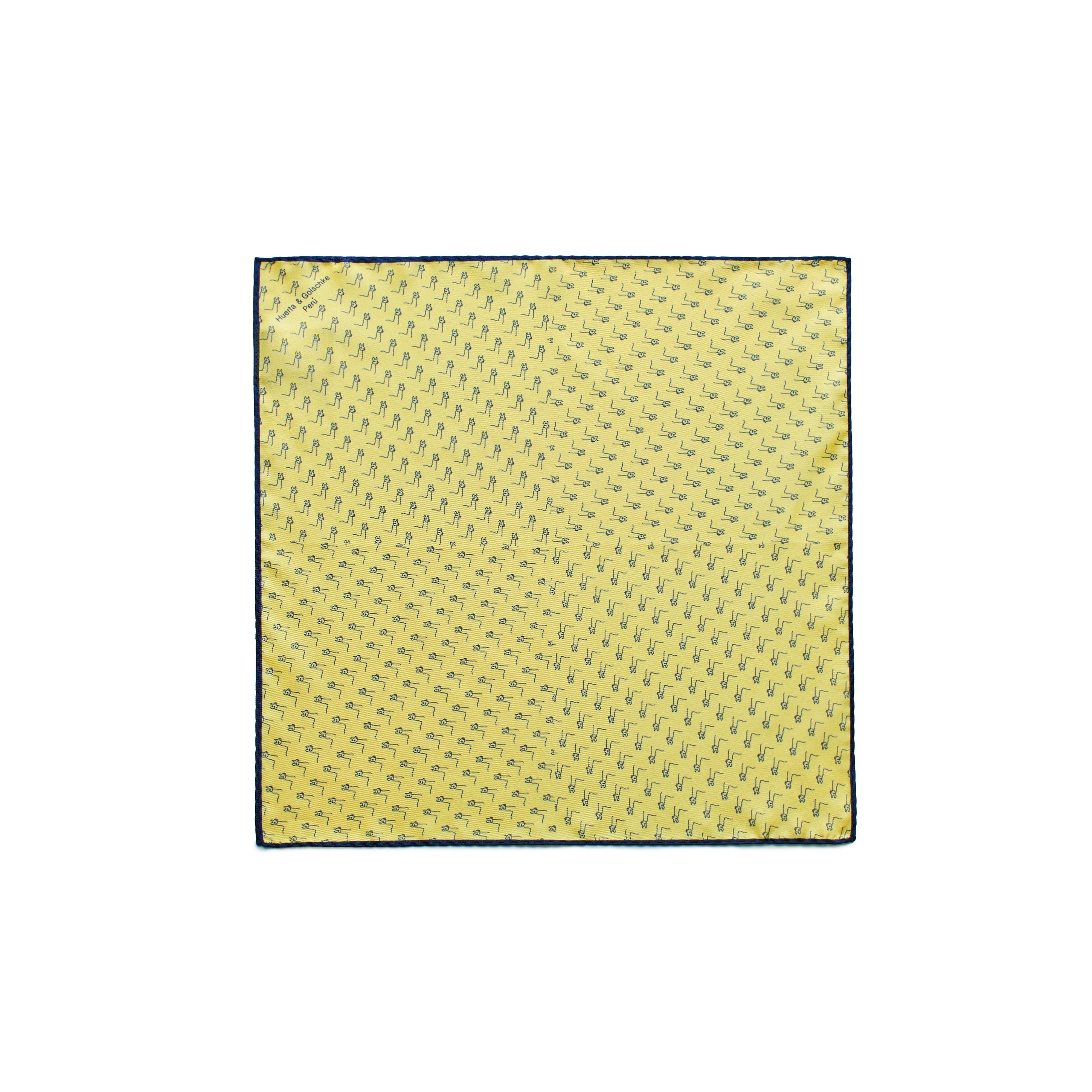PAÑUELO HOMBRE 4LLAMA AMARILLO