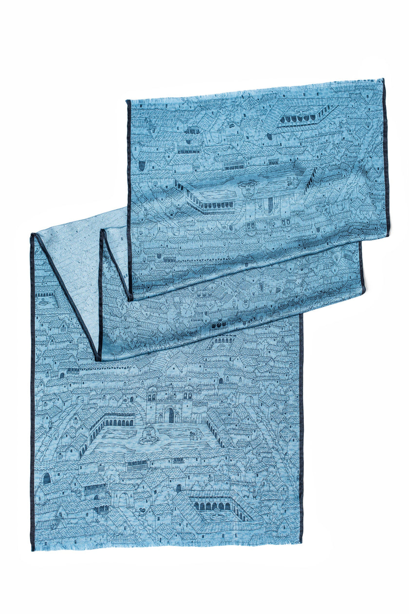 CHAL CALLES DE CUSCO AZUL ACERO