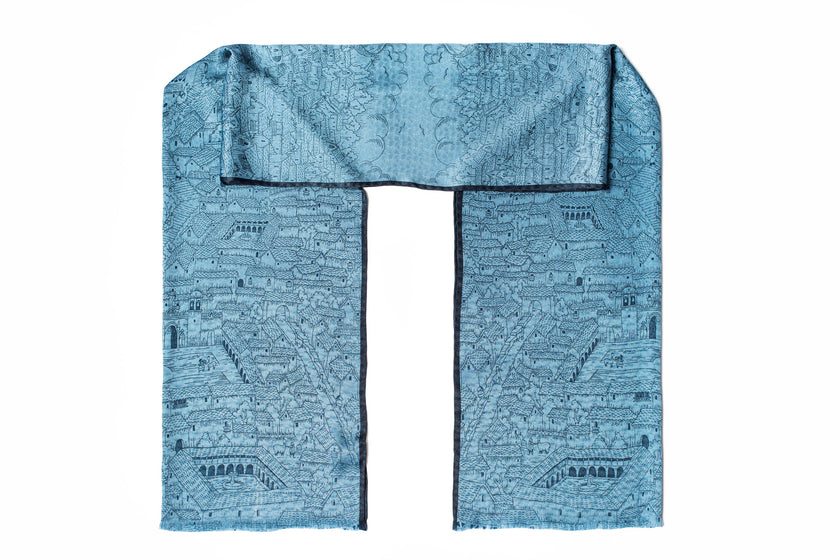 CHAL CALLES DE CUSCO AZUL ACERO