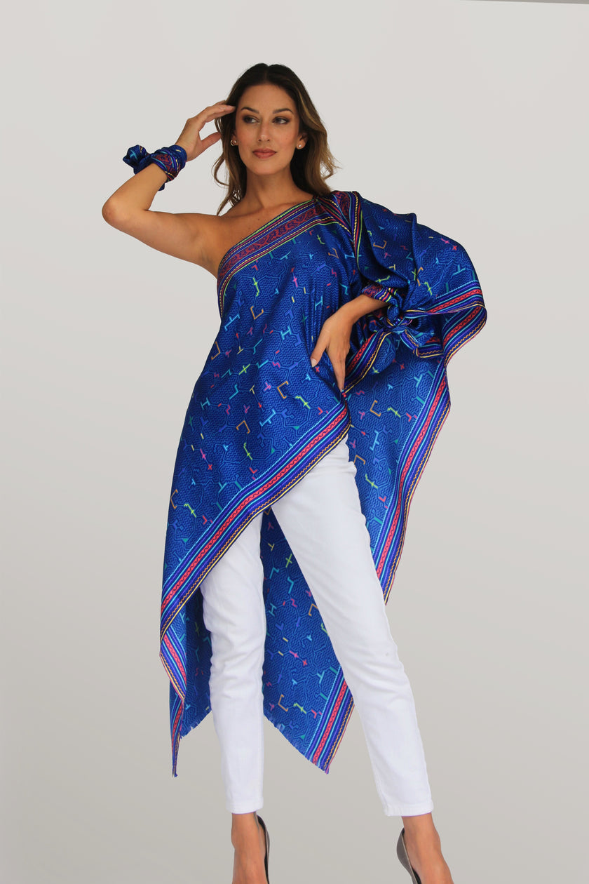 PONCHO AMAZONAS AZUL