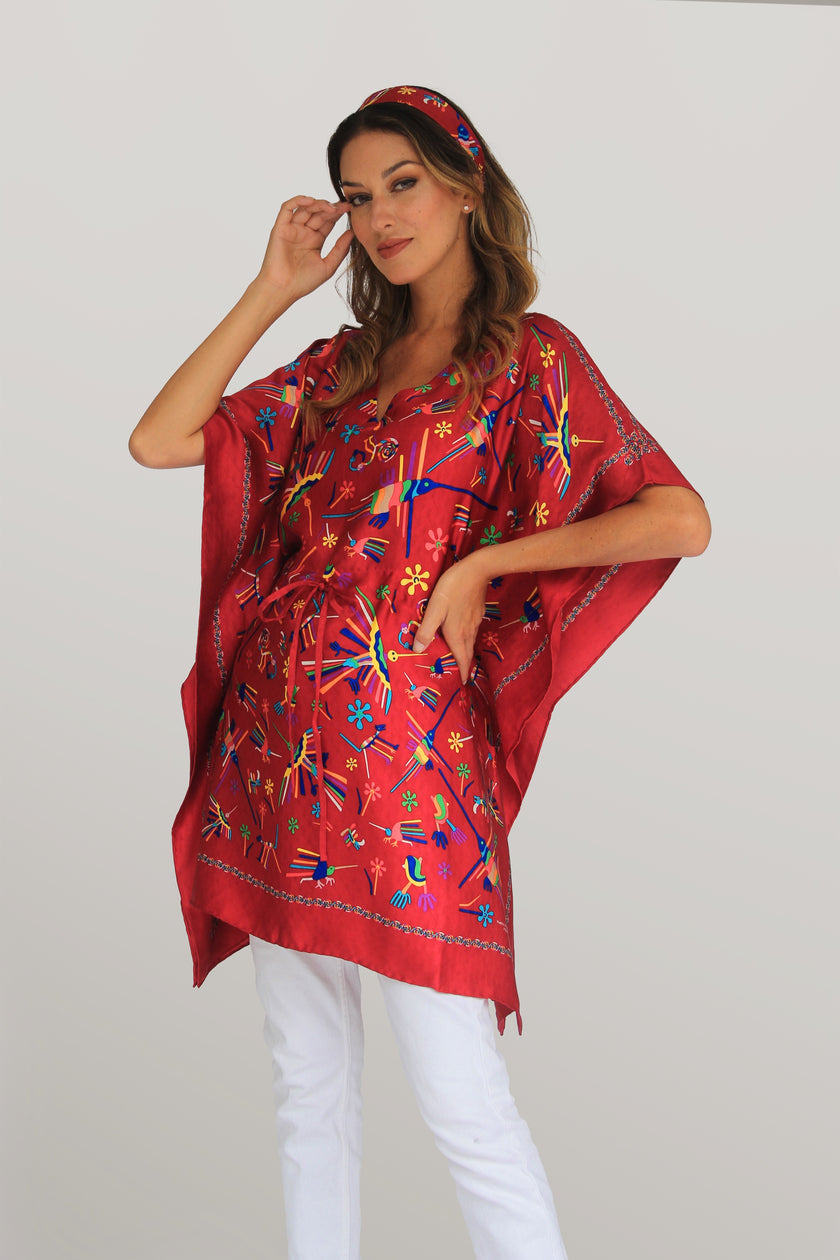 BLUSA TÚNICA NAZCA ROJO