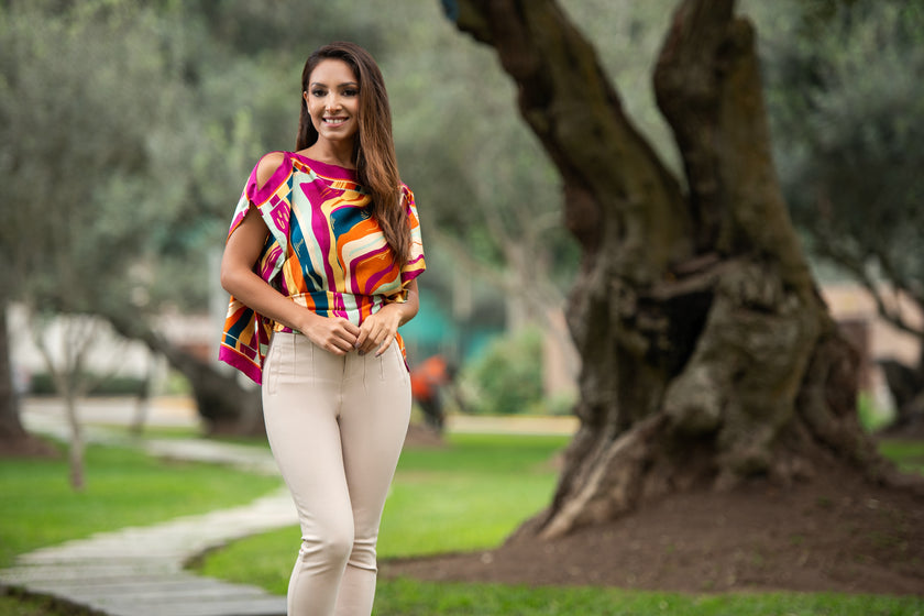 BLUSA MONTAÑA FUCSIA