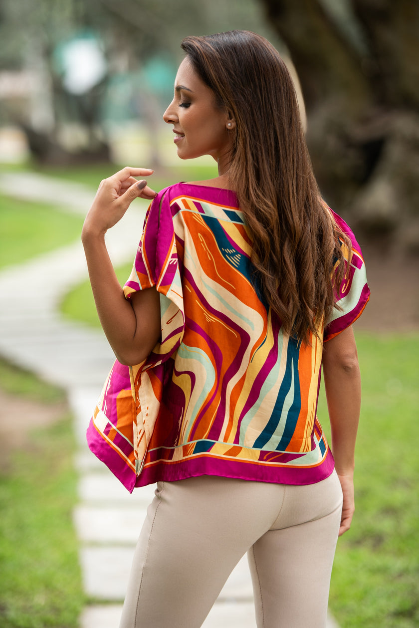 BLUSA MONTAÑA FUCSIA