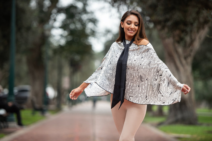 PONCHITO CALLES DE CUSCO BEIGE