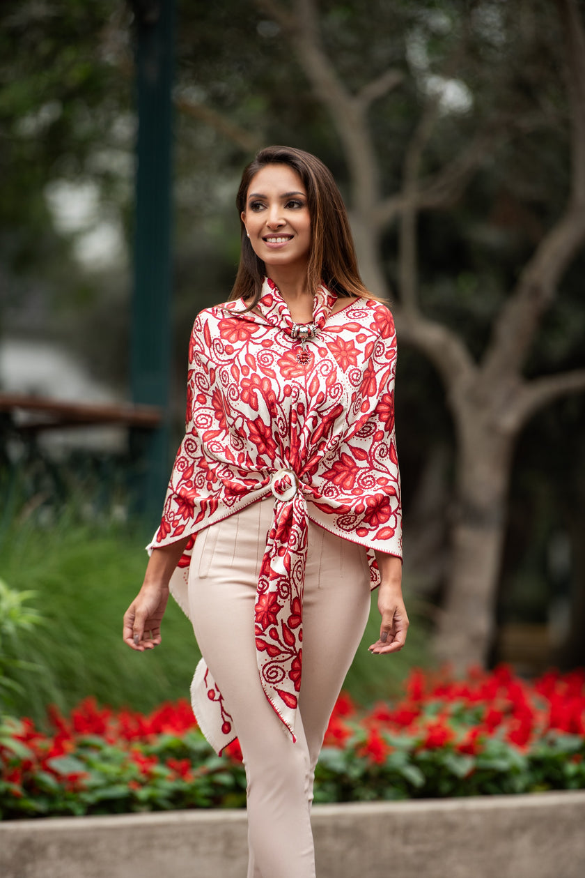 PONCHITO AYACUCHO ROJO