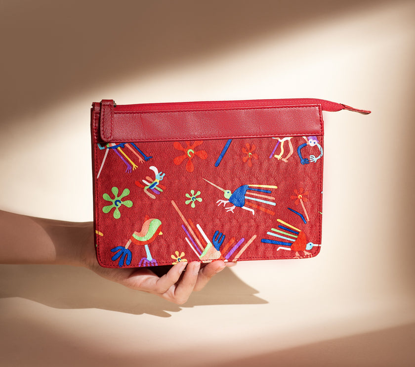 CARTERA CROSS BODY.2 NAZCA ROJO