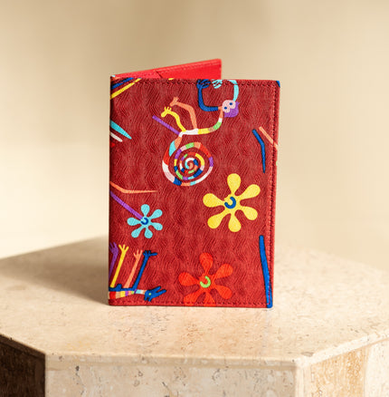 CARTERA PASAPORTE NAZCA ROJO