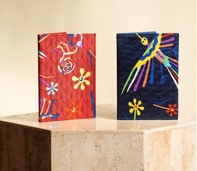 CARTERA PASAPORTE NAZCA ROJO