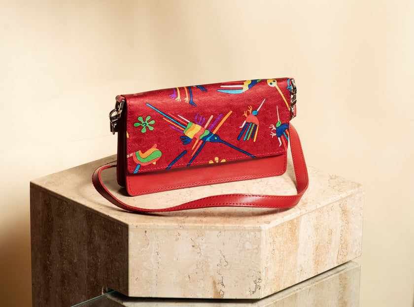 CARTERA VIAJERA NAZCA ROJO