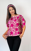 BLUSA AYACUCHO FUCSIA