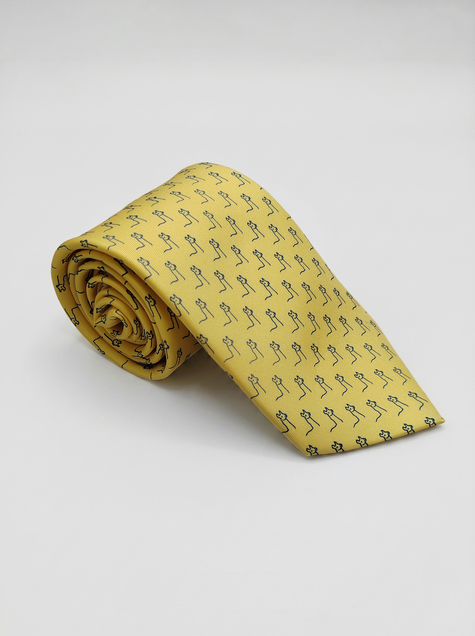 CORBATA 4LLAMA AMARILLO