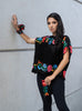 BLUSA FLOR ANDINA NEGRO