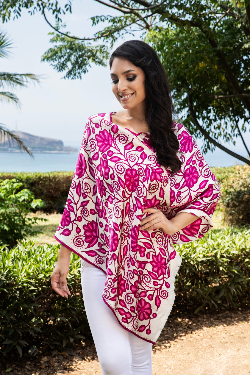 PONCHITO AYACUCHO FUCSIA