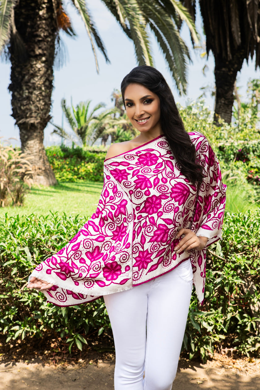 PONCHITO AYACUCHO FUCSIA