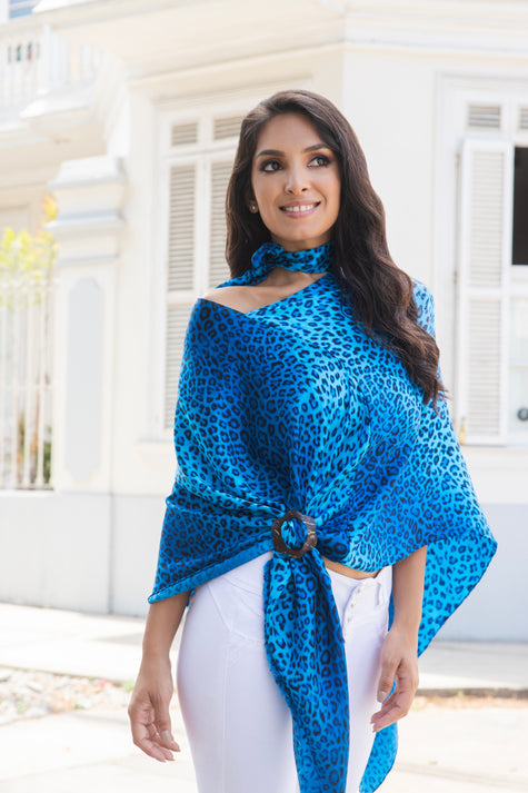 PONCHITO JAGUAR AZUL