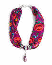 COLLAR FLOR ANDINA PURPURA