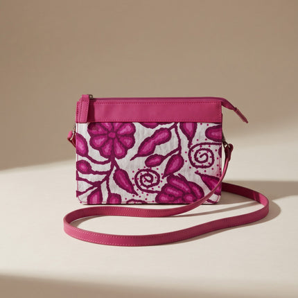 CARTERA CROSS BODY.2 AYACUCHO FUCSIA