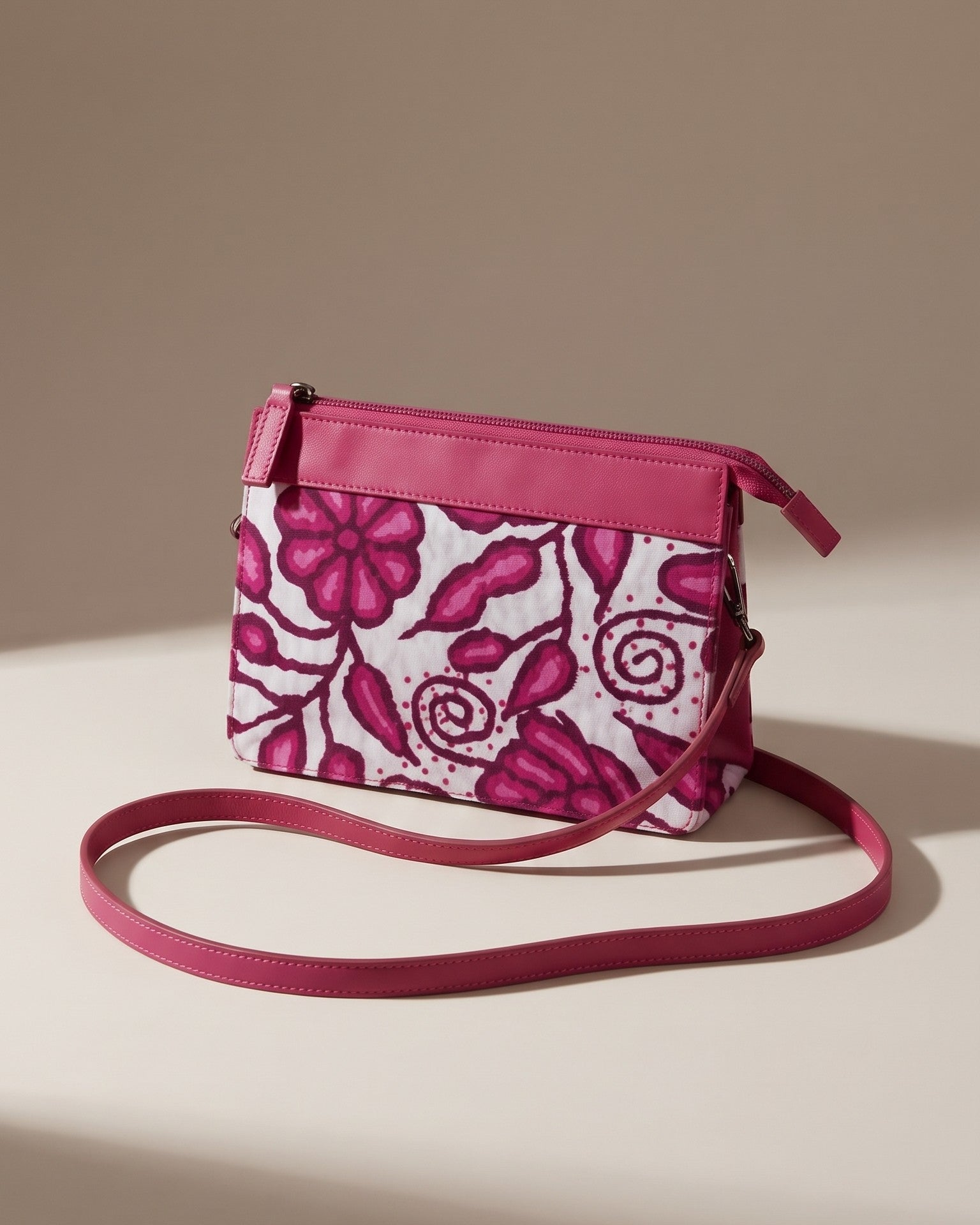 CARTERA CROSS BODY.2 AYACUCHO FUCSIA