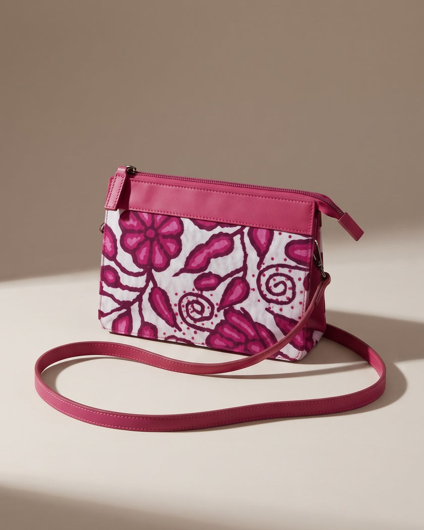 CARTERA CROSS BODY.2 AYACUCHO FUCSIA