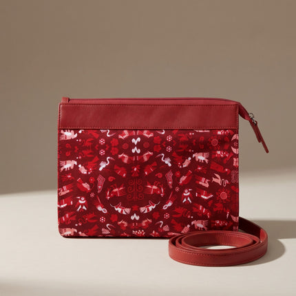 CARTERA CROSS BODY.2 CNAZCA ROJO