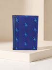 CARTERA TARJETERO LLAMA AZUL
