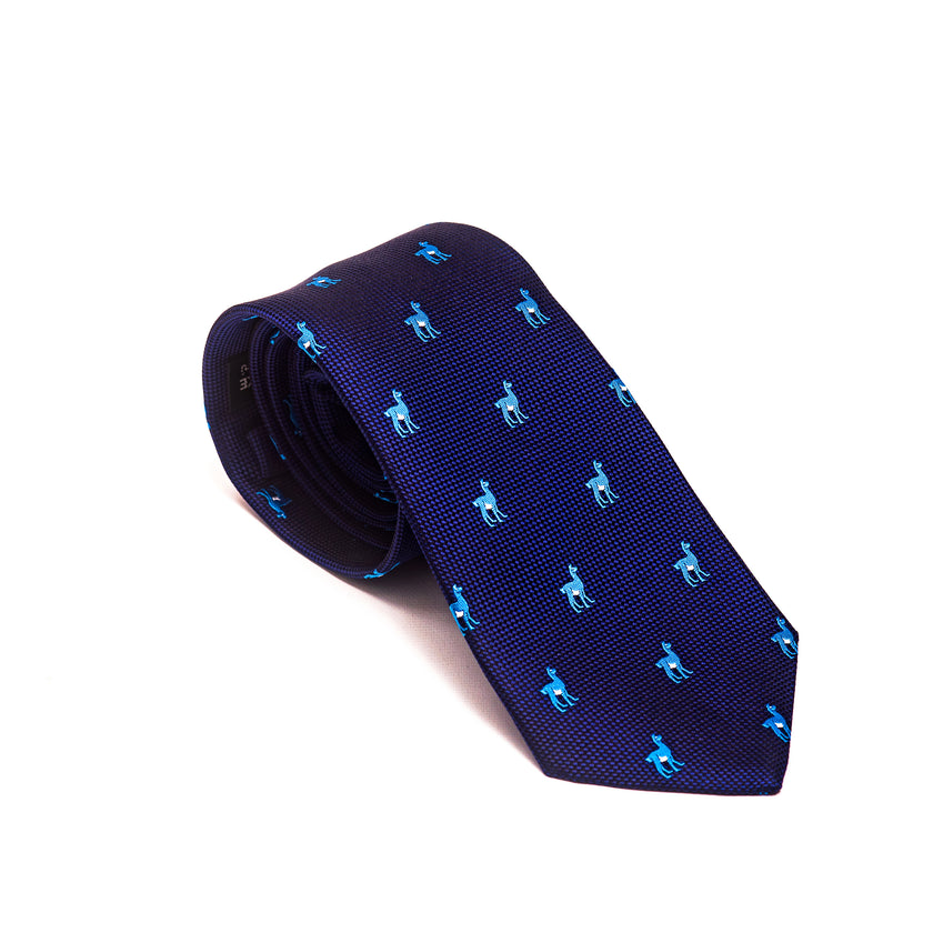 CORBATA WOVEN LLAMA AZUL