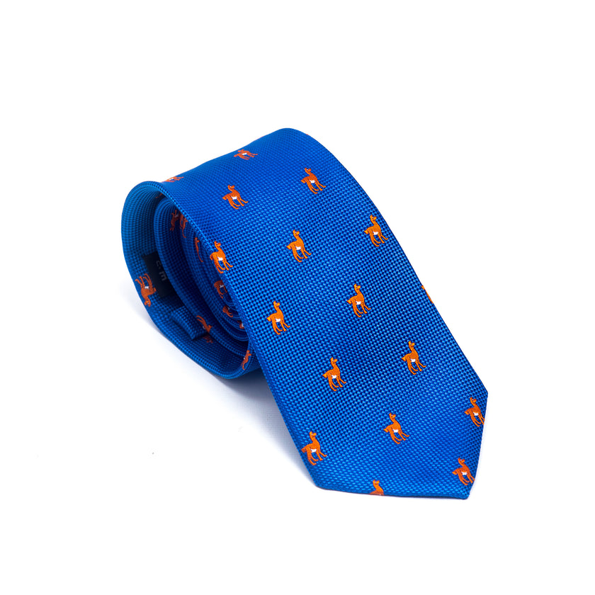 CORBATA WOVEN LLAMA AZULINO